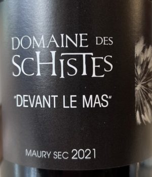 Domaine des Schistes - Devant Le Mas 2021