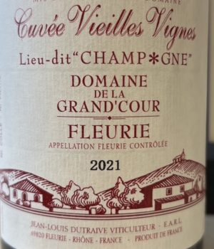 Domaine De La Grand’Cour - Cuvée Vieilles Vignes 2021