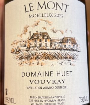 Domaine Huet, Vouvray, Le Mont, Moelleux, Millésime 2022, Vin blanc, Chenin blanc