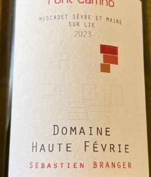 Domaine Haute Févrie, Pont Caffino, Muscadet Sèvre et Maine sur Lie, Millésime 2023, Vin blanc, Melon de Bourgogne, Vin de Loire